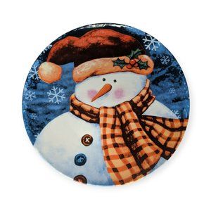 R Tableware Snowman Decorative 12" Serving Plate